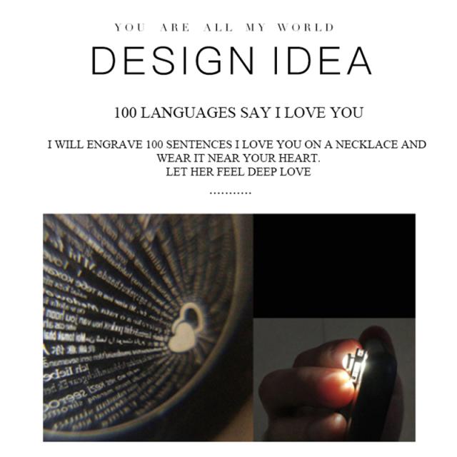 100 LANGUAGES "I LOVE YOU" NECKLACE