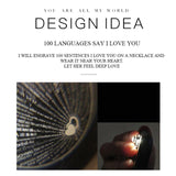 100 LANGUAGES "I LOVE YOU" NECKLACE